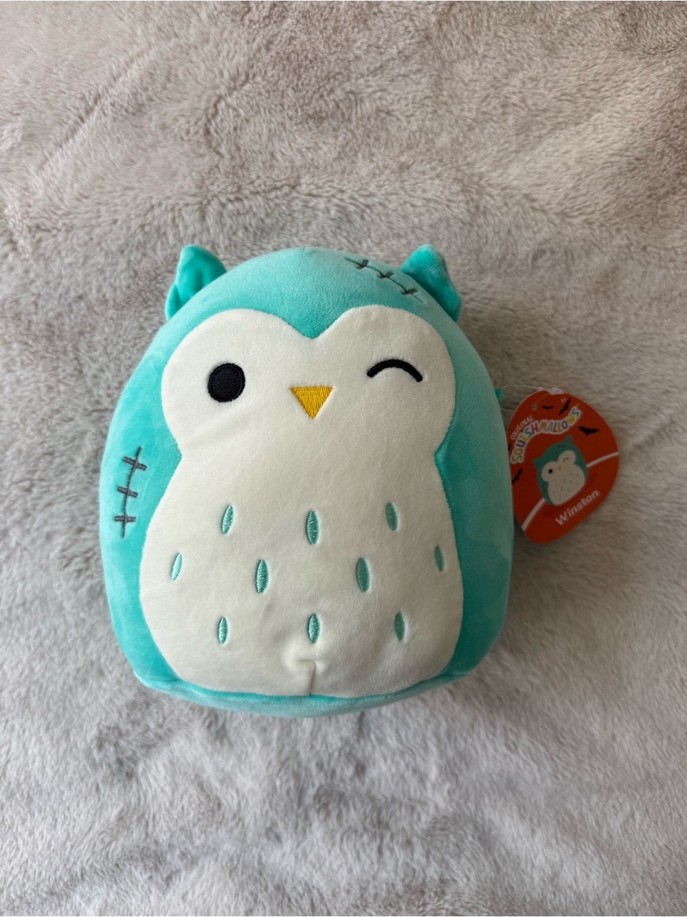 NWT Squishmallows Winston the Owl Halloween Zombie 2023 8”
